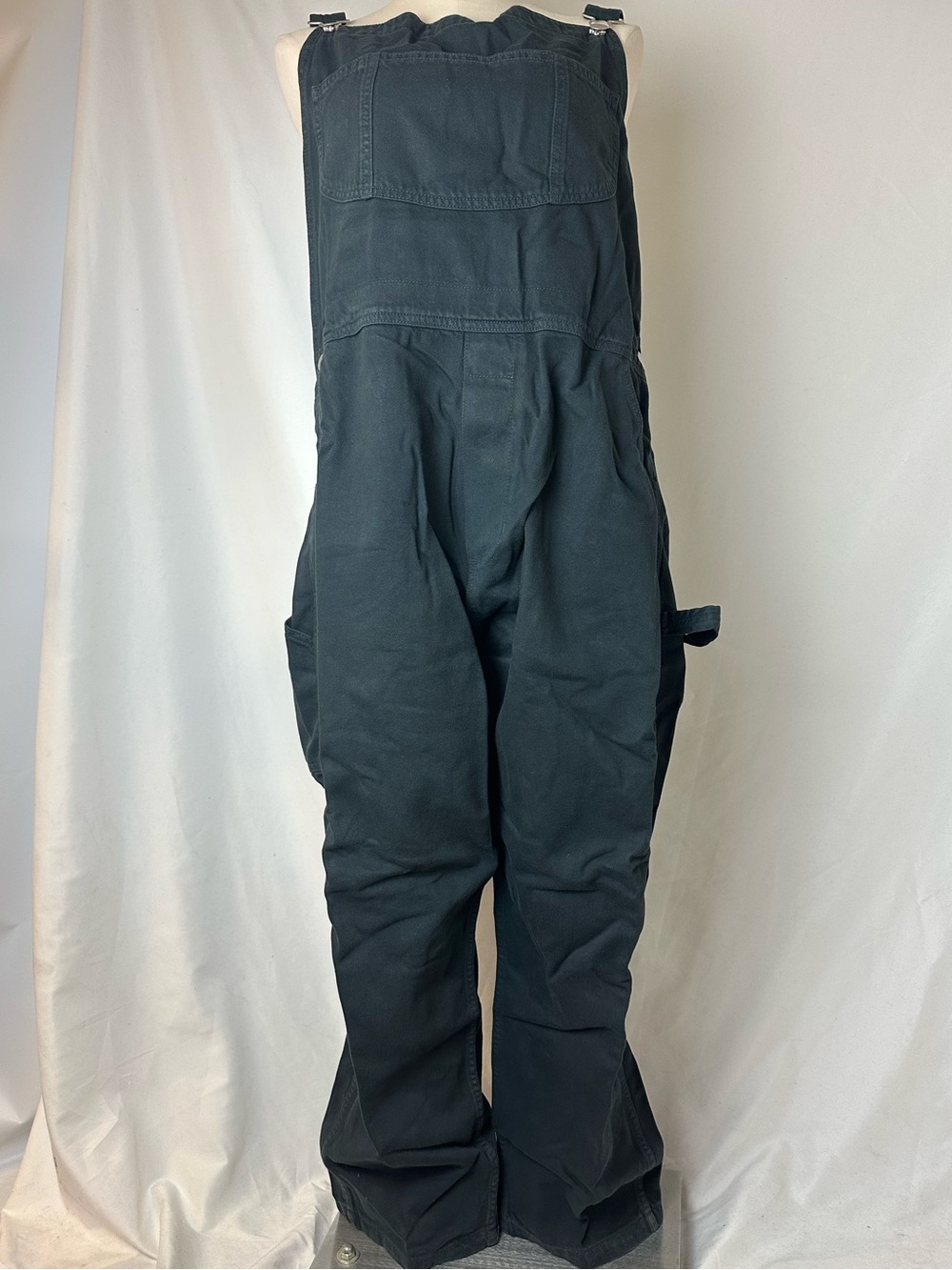 OZMA Black Cargo Bib Overalls